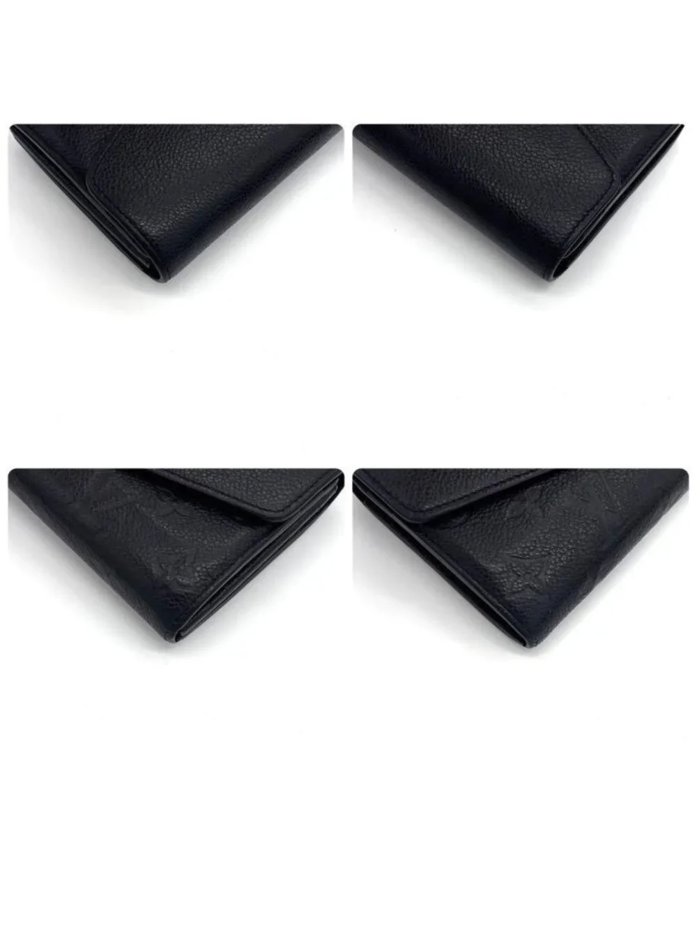 Louis Vuitton Monogram Empreinte Portefeuille Sarah Noir Black Wallet
